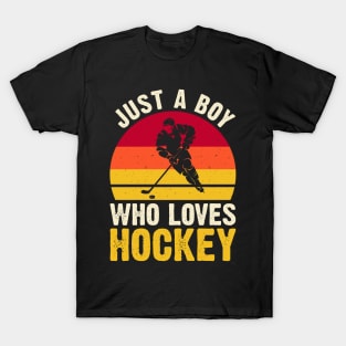 Just a Boy who loves Hockey T-Shirt